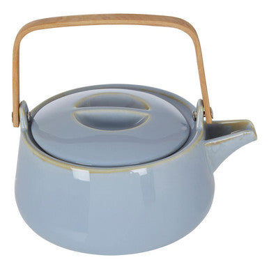 Orsina Juna Blue Teapot – Minimalist Ceramic Tea Pot with Handle