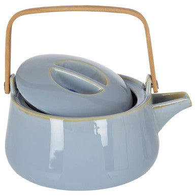 Orsina Juna Blue Teapot – Minimalist Ceramic Tea Pot with Handle
