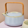 Orsina Juna Blue Teapot – Minimalist Ceramic Tea Pot with Handle