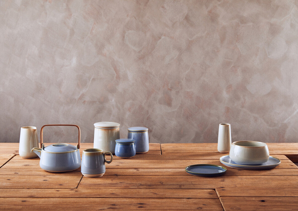 Orsina Juna Blue Teapot – Minimalist Ceramic Tea Pot with Handle