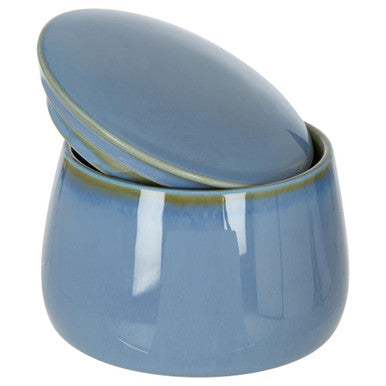 Orsina Juna Blue Sugar Pot – Modern Ceramic Tableware with Lid