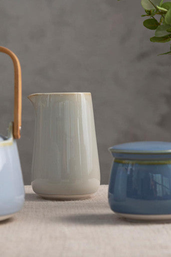 Orsina Juna Blue Sugar Pot – Modern Ceramic Tableware with Lid