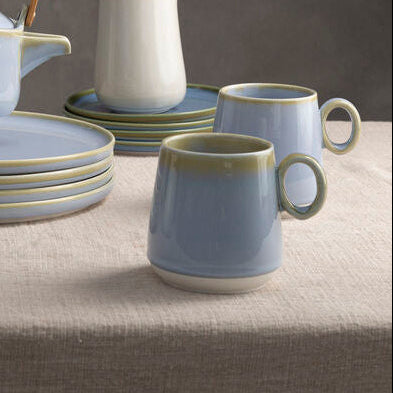Orsina Juna Blue Ceramic Coffee Mug – Modern Glossy Tableware