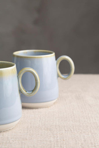 Orsina Juna Blue Ceramic Coffee Mug – Modern Glossy Tableware