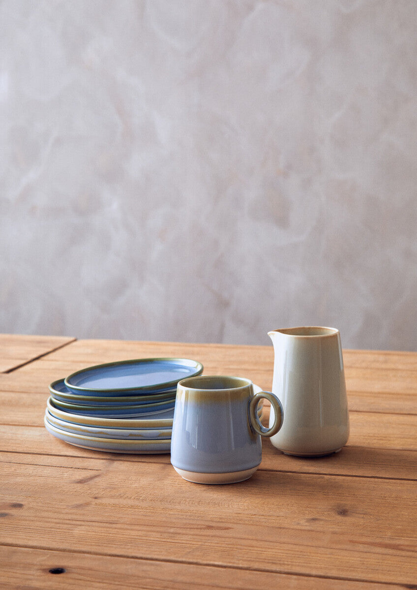 Orsina Juna Blue Ceramic Coffee Mug – Modern Glossy Tableware