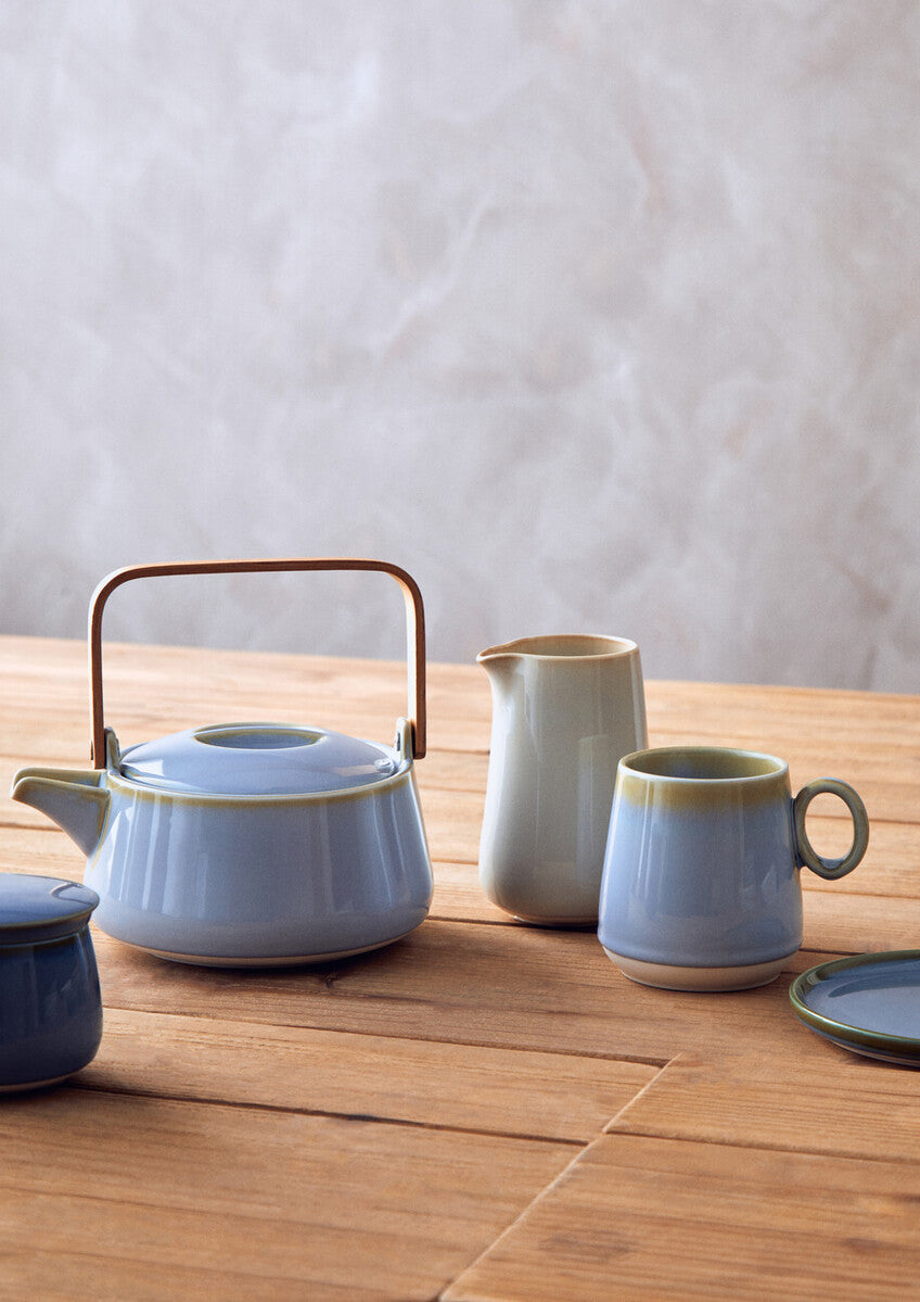 Orsina Juna Blue Ceramic Coffee Mug – Modern Glossy Tableware