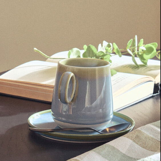 Orsina Juna Blue Ceramic Coffee Mug – Modern Glossy Tableware