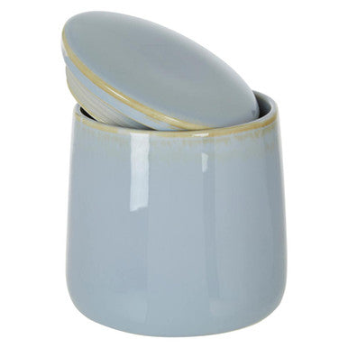 Orsina Blue Ceramic Canister – Modern Kitchen Storage Jar with Lid