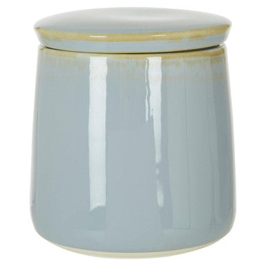 Orsina Blue Ceramic Canister – Modern Kitchen Storage Jar with Lid