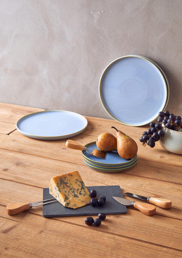Orsina Juna Blue Dessert Plate – Modern Ceramic Tableware, 8-Inch