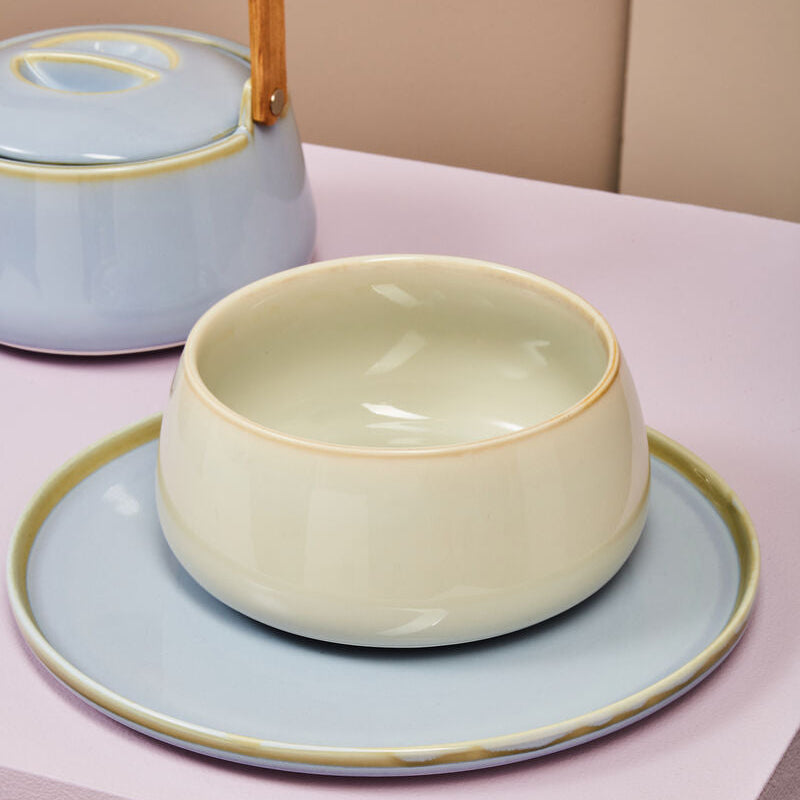 Orsina Juna Blue Dinner Plate – Modern Glazed Ceramic Tableware