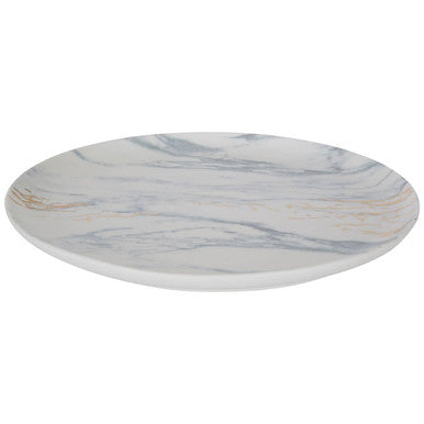 Orsina Marble Luxe Dinner Plate – Matte Finish with Gold Accents