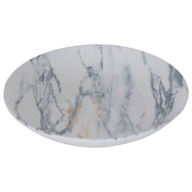 Orsina Marble Luxe Soup Bowl – Matte Ceramic with Gold Accent
