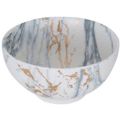 Orsina Marble Luxe Salad Bowl – Matte Finish Marbled Serveware