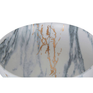 Orsina Marble Luxe Salad Bowl – Matte Finish Marbled Serveware