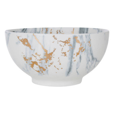 Orsina Marble Luxe Salad Bowl – Matte Finish Marbled Serveware