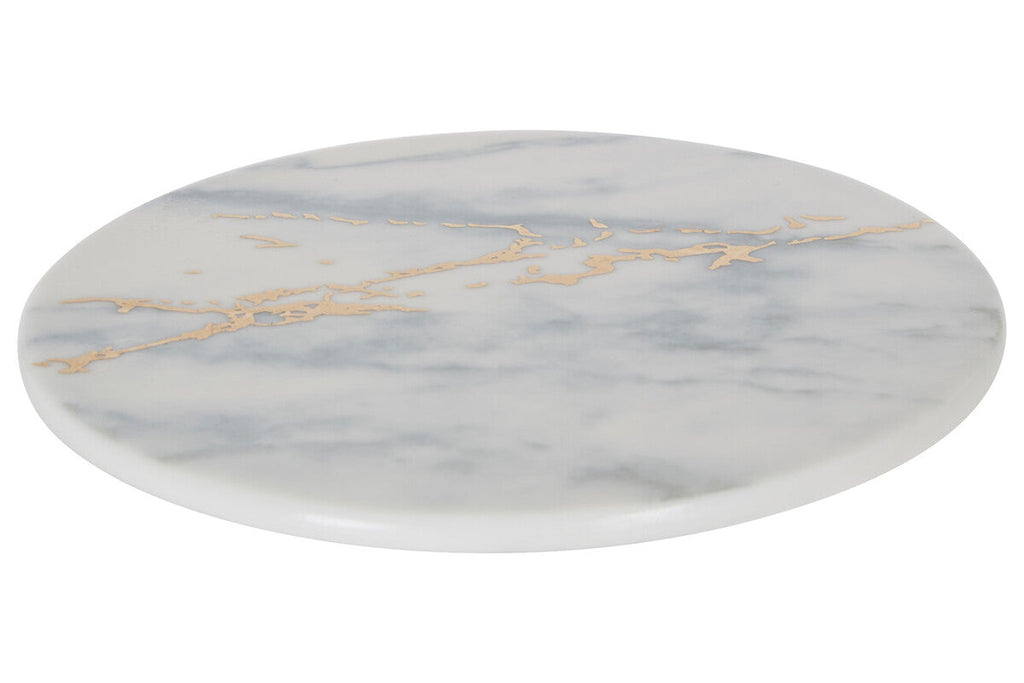 Orsina Marble Luxe Coasters – Set of 4 with Gold Accents and Matte Finish