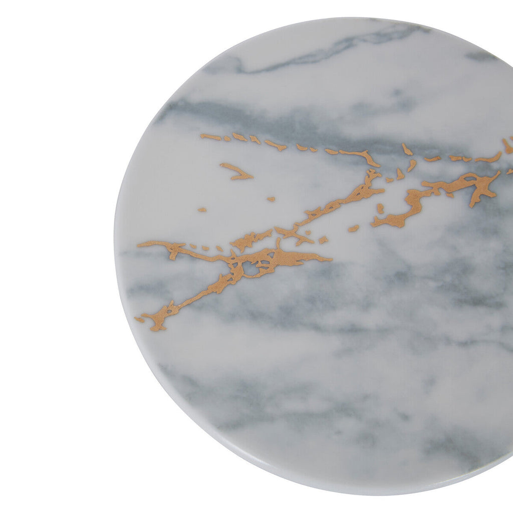 Orsina Marble Luxe Coasters – Set of 4 with Gold Accents and Matte Finish