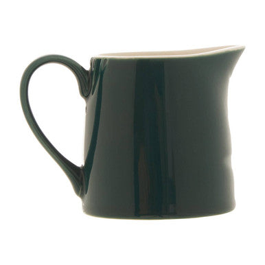 Orsina Bali Milk Jug – Green Porcelain Creamer with Palm Leaf Motif
