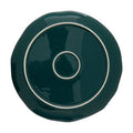 Orsina Bali Dark Green Side Plate – Tropical Leaf Textured Ceramic