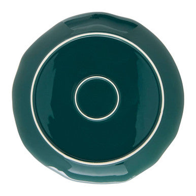 Orsina Bali Dark Green Dinner Plate | Tropical Porcelain Tableware
