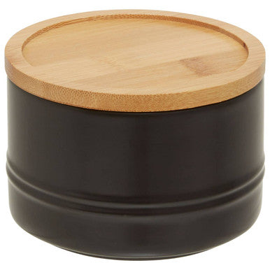 Orsina Fenwick Black Stoneware Canister – Small Kitchen Storage Jar