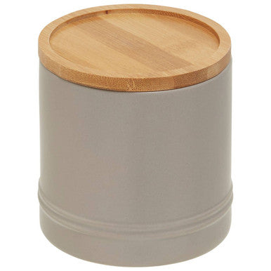 Orsina Fenwick Grey Stoneware Canister – Medium Kitchen Storage Jar