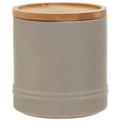 Orsina Fenwick Grey Stoneware Canister – Medium Kitchen Storage Jar