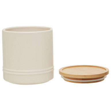 Orsina Fenwick Medium Stoneware Canister – Cream Food Storage Jar