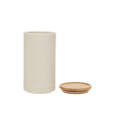 Orsina Fenwick Large Stoneware Canister – Cream Kitchen Storage Jar