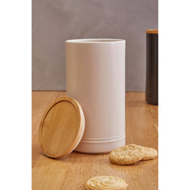 Orsina Fenwick Large Stoneware Canister – Cream Kitchen Storage Jar
