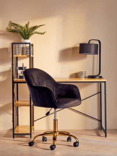 Orsina London Leo Small Ceramic Canister | Black, White & Gold Decor