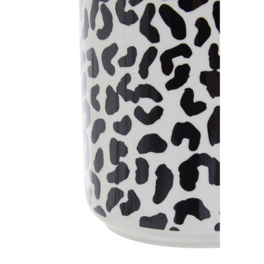 Orsina London Leo Large Stoneware Kitchen Canister with Gold Lid