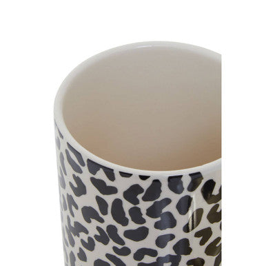 Orsina London Leo Large Stoneware Kitchen Canister with Gold Lid