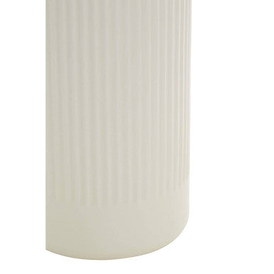 Orsina Geome Cream Stoneware Storage Canister with Bamboo Lid – 1250ml