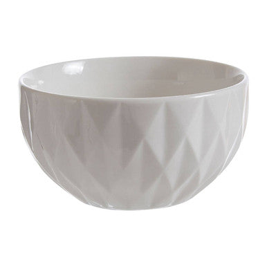 Orsina Avie 16 Piece White Embossed Porcelain Dinnerware Set
