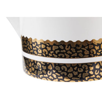 Orsina London Leo Stoneware Teapot – Modern Leopard Print Tea Service
