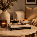 Orsina London Leo Stoneware Small Bowls – Leopard Print Set of 2