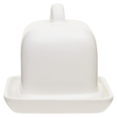 Orsina Farmhouse Cream Large Butter Dish | Ceramic Kitchen Storage