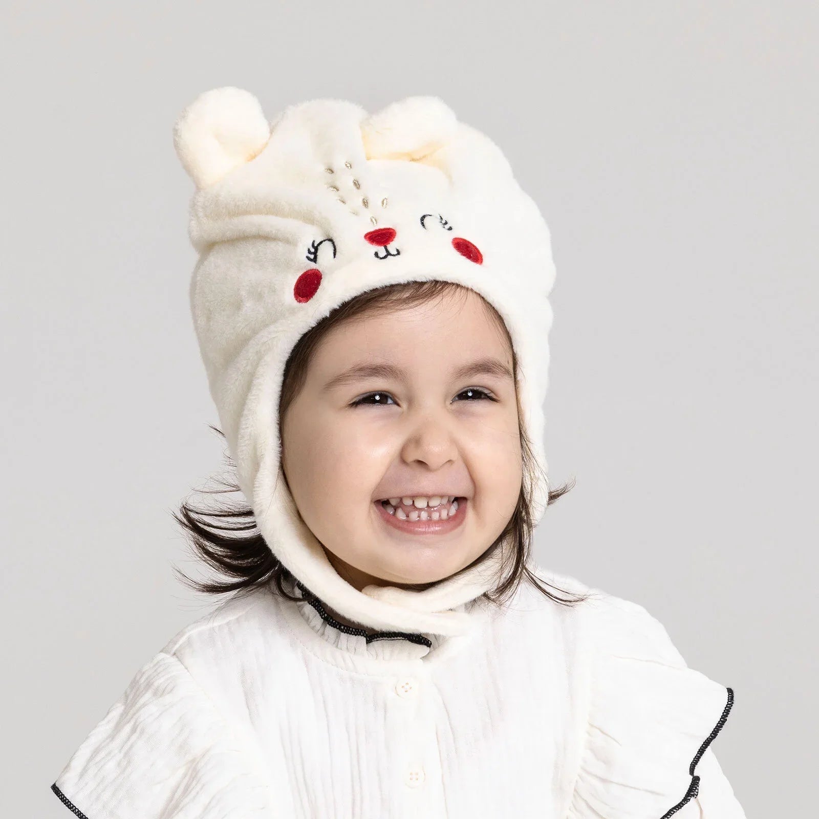 Luess Girl Beanie - Ecru