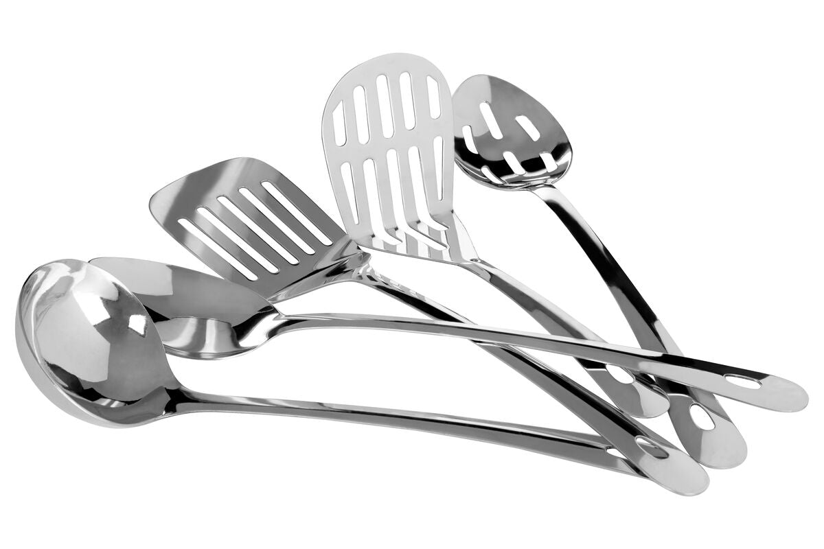 Orsina Bosna 5-Piece Stainless Steel Kitchen Utensils Set with Holder