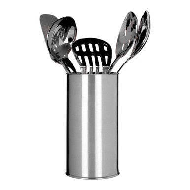 Orsina Bosna 5-Piece Stainless Steel Kitchen Utensils Set with Holder