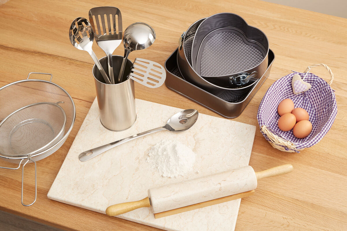 Orsina Bosna 5-Piece Stainless Steel Kitchen Utensils Set with Holder