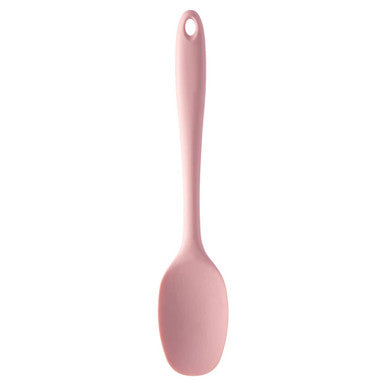 Orsina Silicone Spoon – Light Pink Nonstick Kitchen Tool with Flat Edge