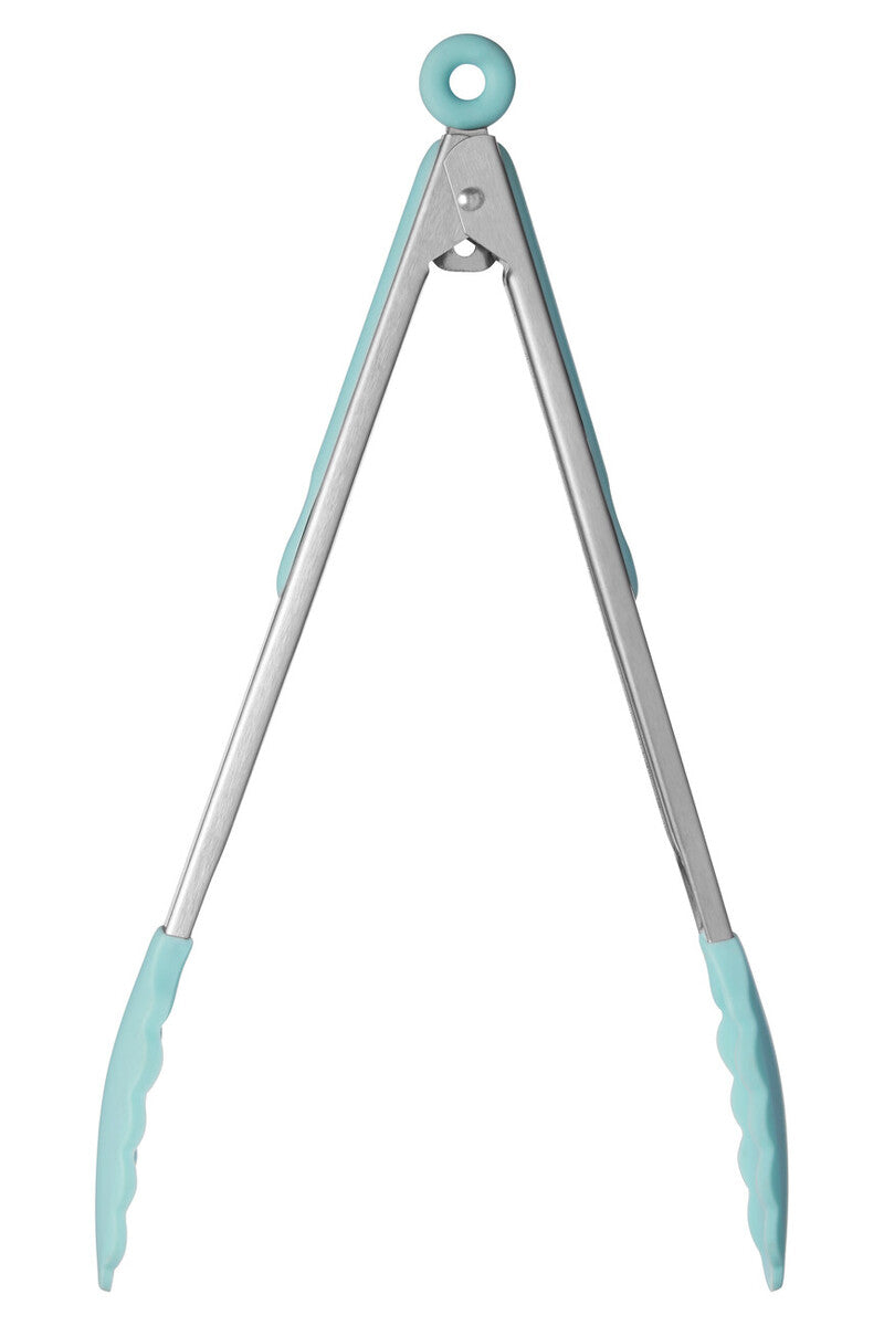 Orsina Zing Silicone Kitchen Tongs – Heat-Resistant Light Green Tongs