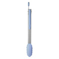 Orsina Stainless Steel and Silicone Kitchen Tongs – Light Blue, 12-Inch