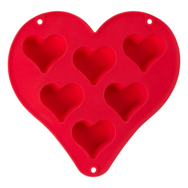Orsina Mimo 6 Cup Heart Cake Pan – Non-Stick Mini Heart Baking Mold
