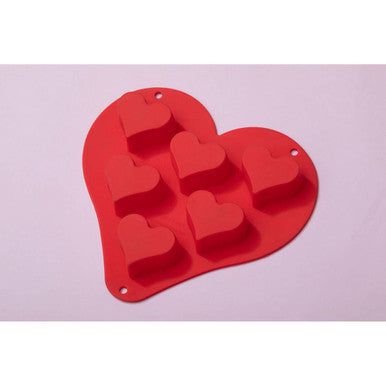 Orsina Mimo 6 Cup Heart Cake Pan – Non-Stick Mini Heart Baking Mold