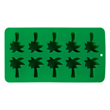 Orsina Mimo Palm Tree Ice Cube Tray | Green 10-Cavity Silicone Mold