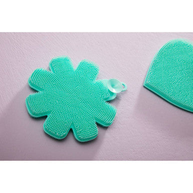 Orsina Mimo Teal Silicone Dish Scrubbers – Non-Scratch Set of 3
